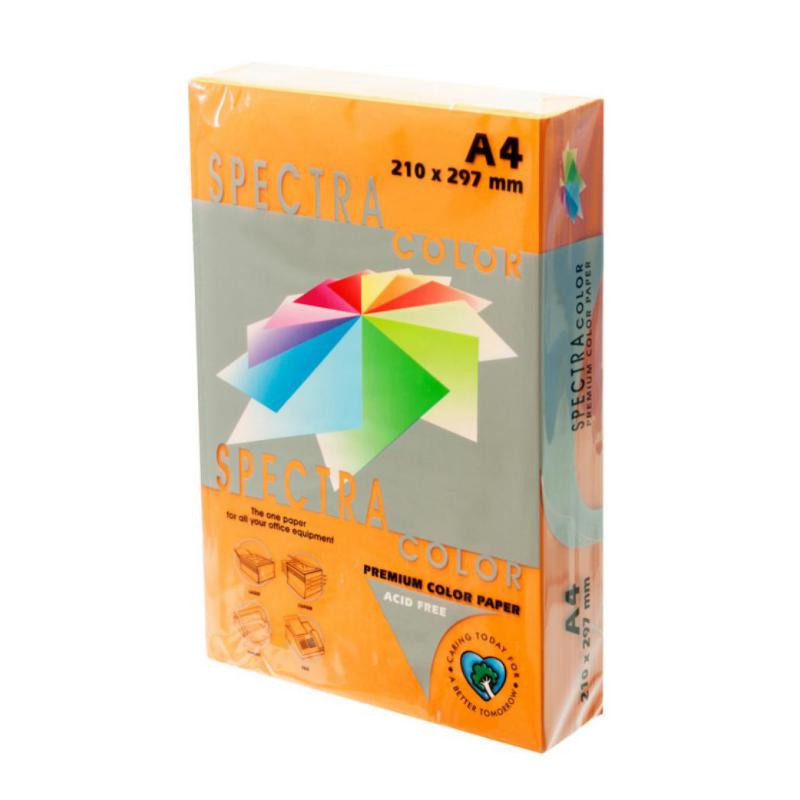 Papel A4 Spectra 80g 500 Hojas Naranja