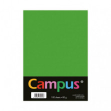 Papel A4 Campus 80g 100 Hojas Verde Manzana