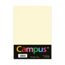 Papel A4 Campus 80g 100 Hojas Color Marfil