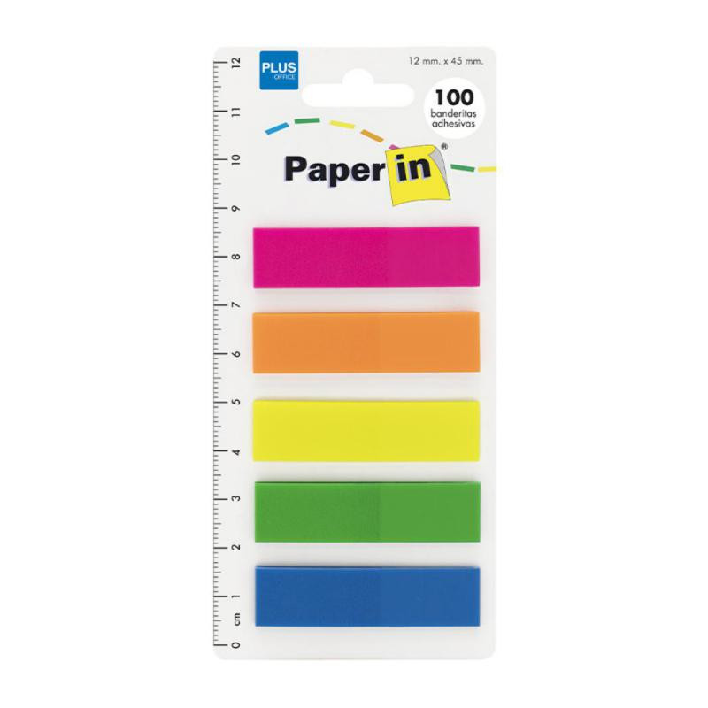 Banderitas Paper In Plus Office 5 Colores