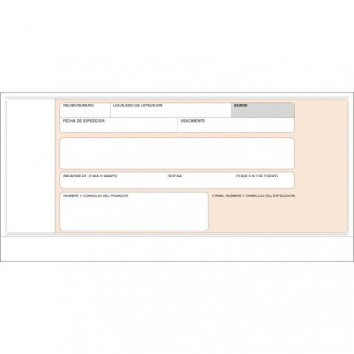 Talonario Recibo Normalizado Plus Office 215mmx100mm 100 Hojas