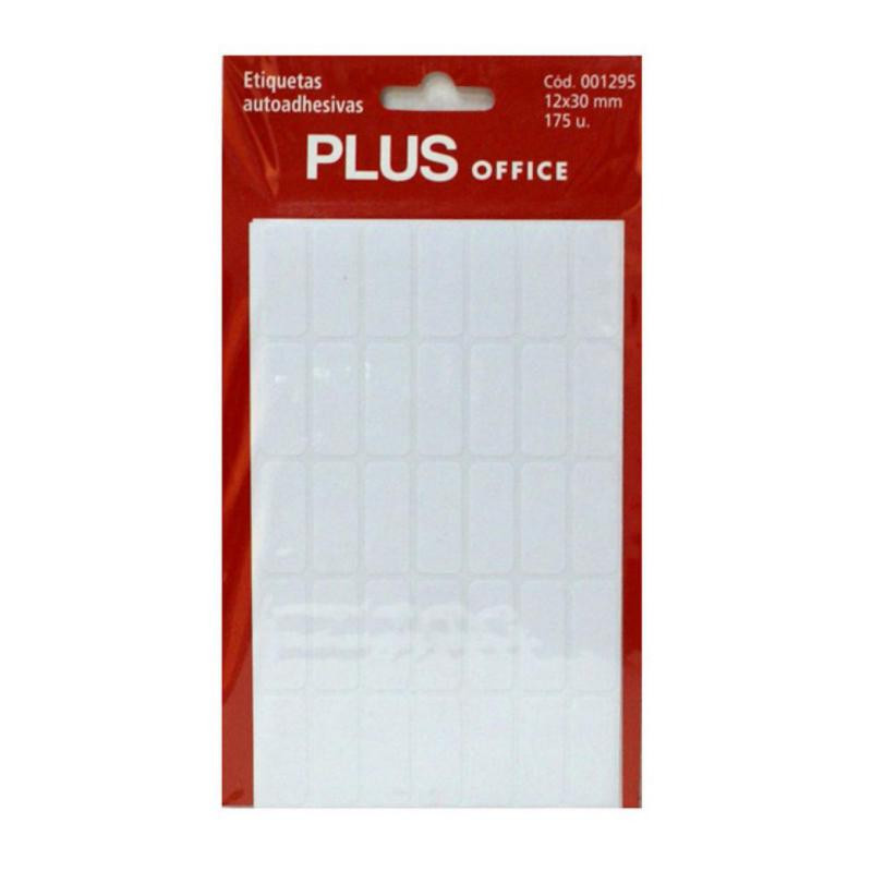 Etiquetas Autoadhesivas Plus Office 12mmx30mm 175 Etiquetas 5 Hojas