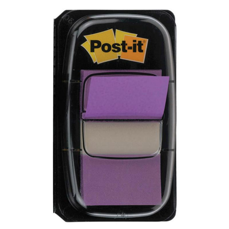 Banderitas Post-It 25,4mmx43mm Dispensador Lila 50 ud.