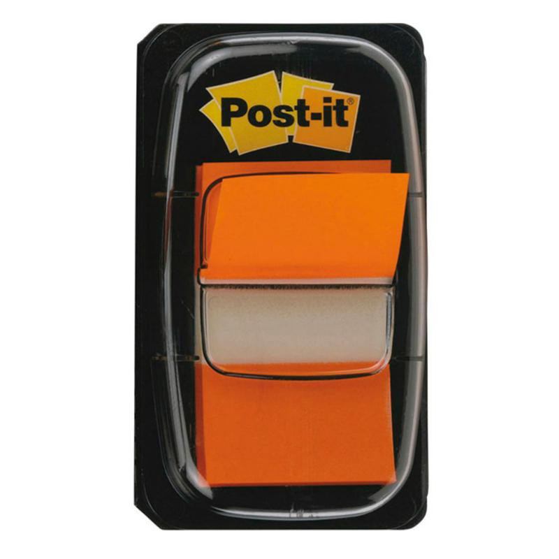 Banderitas Post-It 25,4mmx43mm Dispensador Naranja 50 ud.