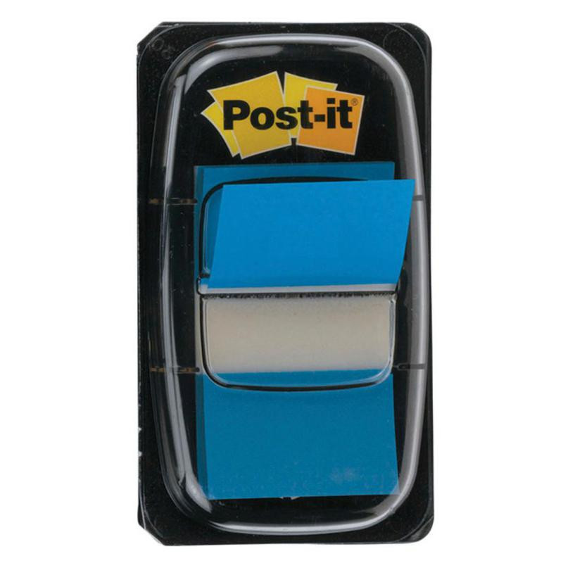 Banderitas Post-It 25,4mmx43mm Dispensador Azul 50 ud.