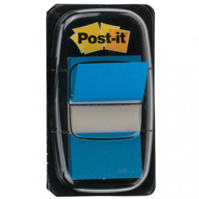 Banderitas Post-It 25,4mmx43mm Dispensador Azul 50 ud.