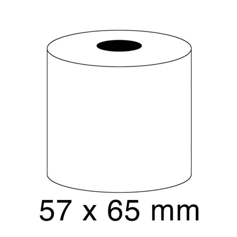 Rollo papel sumadora 60g 57x65mm