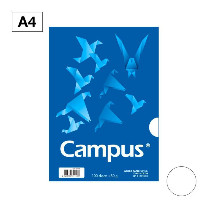 Papel A4 Campus 80g 100 Hojas Blanco