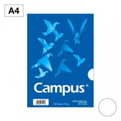 Papel A4 Campus 80g 100 Hojas Blanco