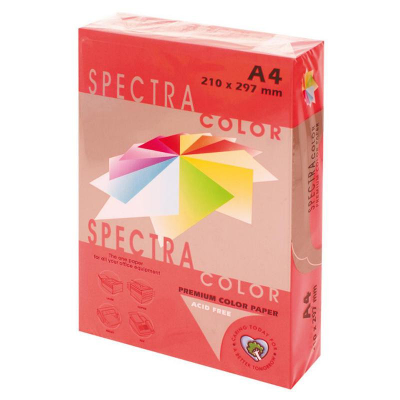 Papel A4 Spectra 80g 500 Hojas Rojo