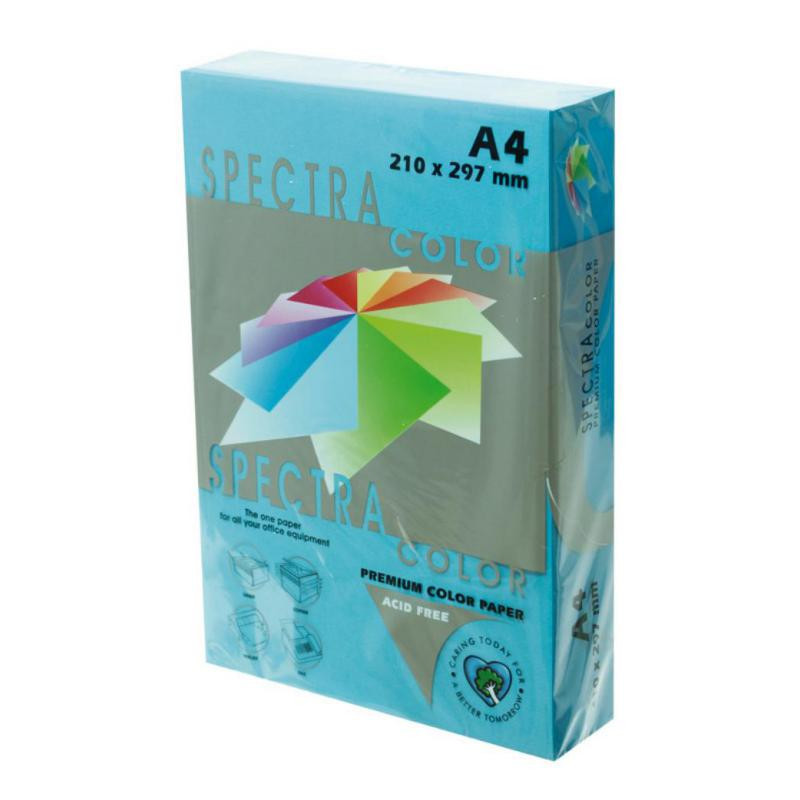 Papel A4 Spectra 80g 500 Hojas Azul Turquesa