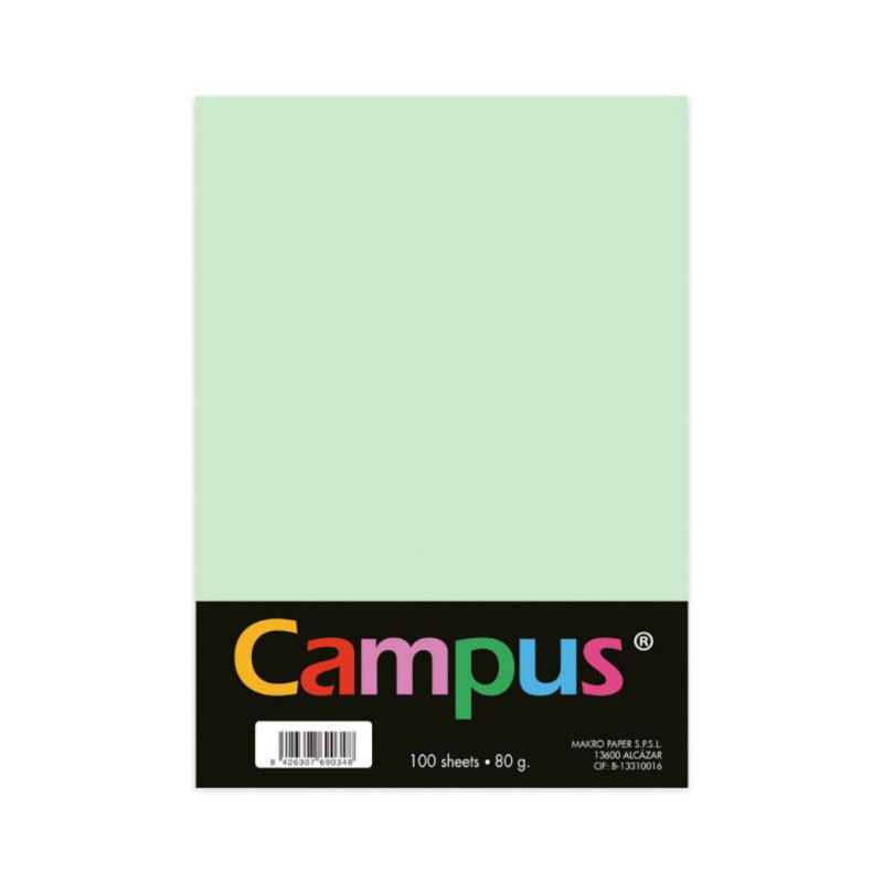 Papel A4 Campus 80g 100 Hojas Verde Claro