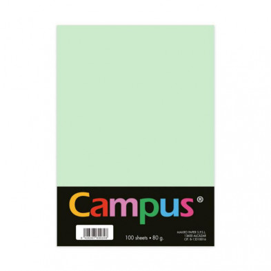 Papel A4 Campus 80g 100 Hojas Verde Claro