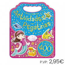 Libro Educativo Imagiland Actividades con Pegatinas Sirenas Brillantes