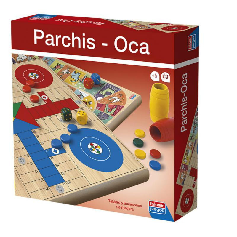 Juego Falomir ParchÃ­s y Oca Madera